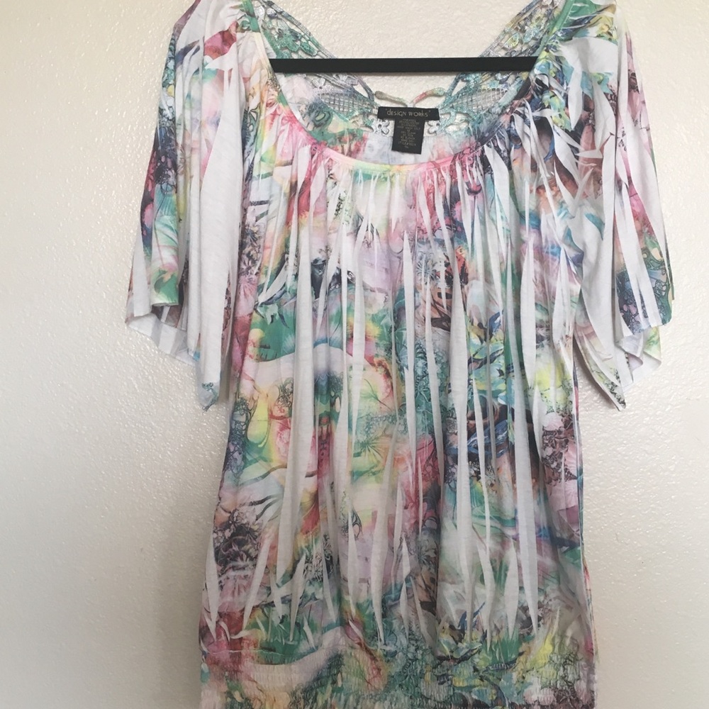 Design works ladies top 1xl